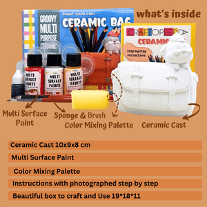 Craftopedia Lets Paint ceramic bag vase - Puppy - CR11P