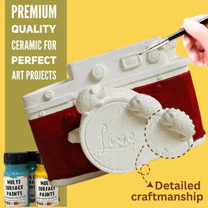 Craftopedia Paint Your Own Ceramic – Retro Camera - CR06P