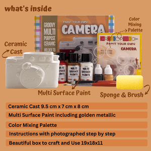 Craftopedia Paint Your Own Ceramic – Retro Camera - CR06P