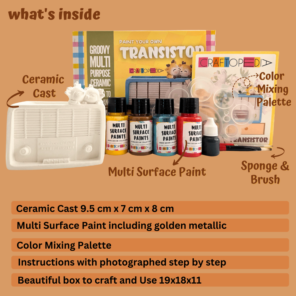 Craftopedia Paint Your Own Ceramic – Transistor - CR07P