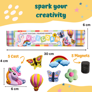 Craftopedia Paint Your Own Fridge Magnet Kit - Unicorn Magnet - CR14T