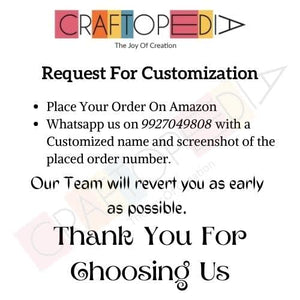Craftopedia Paint Your Own Personalized - Name Sign kit | DIY Art and Craft Kit - Name01