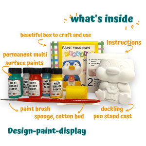 Craftopedia Paint Your Own Planter – Penguin - CR03P