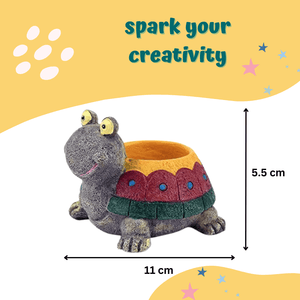 Craftopedia Paint Your Own Turtle Planter | DIY Art and Craft Kit - CR05T