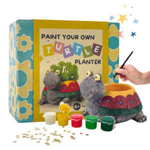 Craftopedia Paint Your Own Turtle Planter | DIY Art and Craft Kit - CR05T