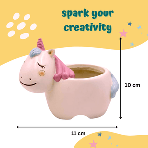 Craftopedia Paint Your Own Unicorn Planter | DIY Art and Craft Kit - CR01T
