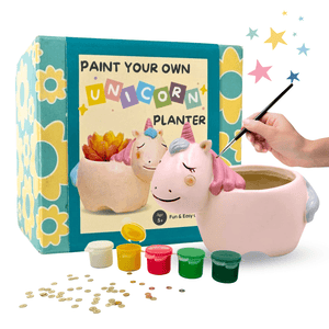 Craftopedia Paint Your Own Unicorn Planter | DIY Art and Craft Kit - CR01T