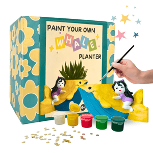 Craftopedia Paint Your Own Whale Planter | DIY Art and Craft Kit - CR02T