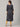 Crazy for Indigo Maternity and Nursing Anarkali Kurti - MEW-SK-BLENK-S