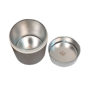 Cream and Dark Brown Stainless Steel Vertical Tiffin/Lunch Box - Little Surprise BoxCream and Dark Brown Stainless Steel Vertical Tiffin/Lunch Box