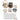 Cream and Dark Brown Stainless Steel Vertical Tiffin/Lunch Box - Little Surprise BoxCream and Dark Brown Stainless Steel Vertical Tiffin/Lunch Box