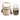 Cream and Dark Brown Stainless Steel Vertical Tiffin/Lunch Box - Little Surprise BoxCream and Dark Brown Stainless Steel Vertical Tiffin/Lunch Box