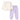 Cream and Purple Strawberry Print Sweatshirt & Pants 2pcs set for Kids - 2 - 3 Years Kids Clothing