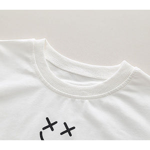Cream & Black Letter B Monogram 3 Pcs Track Suit Set For Toddlers And Kids - 3 - 4 Years Kids Clothing