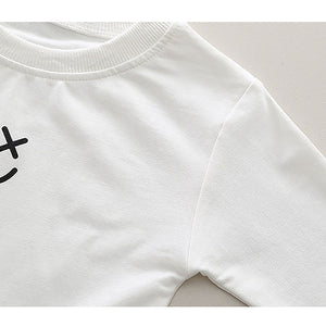 Cream & Black Letter B Monogram 3 Pcs Track Suit Set For Toddlers And Kids - 3 - 4 Years Kids Clothing