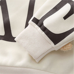 Cream & Brown Kids Teddy Soft Toy 2 Pcs Track Suit Set For Toddlers And Kids - 2 - 3 Years Kids Clothing