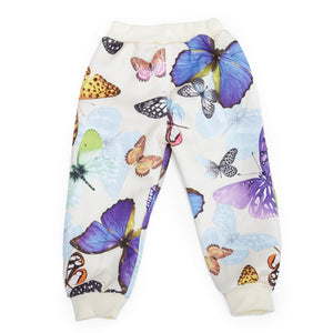 Cream Butterfly Kids Zipper Jacket and Track Pant set - L (2 - 3 Years)