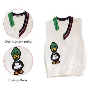 Cream Donald V Neck Winter Warmer Cardigan & Sweater for toddlers & Kids - Little Surprise BoxCream Donald V Neck Winter Warmer Cardigan & Sweater for toddlers & Kids
