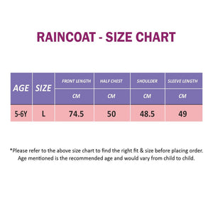 Cream & Green Dragon Ball Raincoat for Kids. - 5 - 6 Years Monsoon Wear