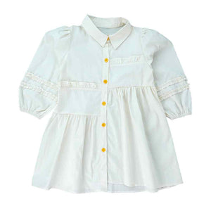 Cream Sunflower Style Smart Casual and Partywear for Girls - 3 - 4 Years Kids Clothing