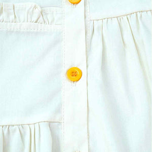 Cream Sunflower Style Smart Casual and Partywear for Girls - 3 - 4 Years Kids Clothing