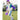 Cream With Teal & Purple Stripes 2Pcs Track Suit Set For Kids & Tweens - 5 - 6 Years Kids Clothing