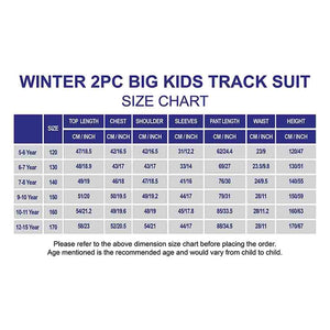 Cream With Teal & Purple Stripes 2Pcs Track Suit Set For Kids & Tweens - 5 - 6 Years Kids Clothing