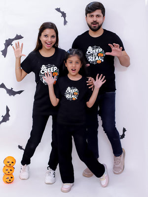 Creep It Real Family T-shirt - Combo of 3 T-shirts - TWN3 - CRPIRL