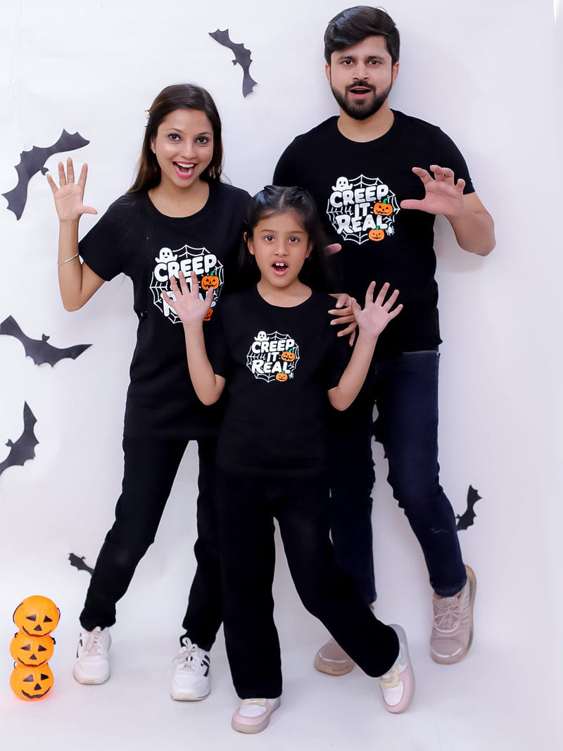 Halloween Creep It Real Family T-shirt - Set of 3 T-shirts