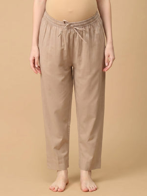 Creme de la Chic Maternity Lounge Pants - Ecru Maternity Bottoms