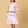 Crème De Rose Maternity Dress with Nursing - DRS - CRMDR - S