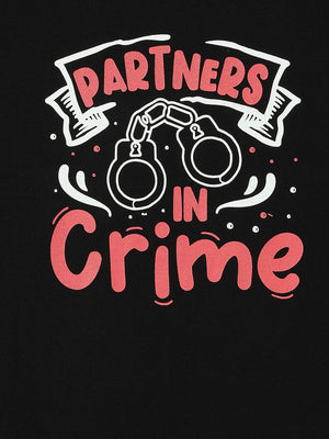 Crime Partners Matching Family T-shirt - Set of 3 - Twinning Combo