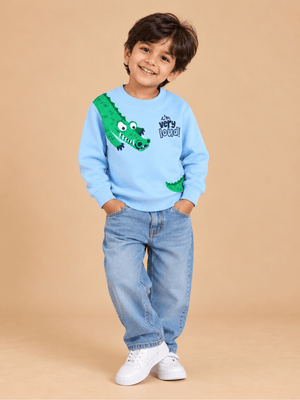 Croc Attack Kids Sweatshirt - 1-2 Years Kids Winter Sweatshirts