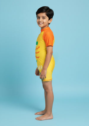 Croc Charm Boys Swimsuit - 1 - 2 Years Kids Swimwear