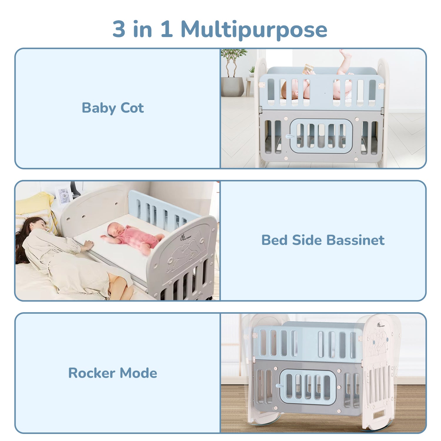 R for Rabbit Dream N Play Plus Cot