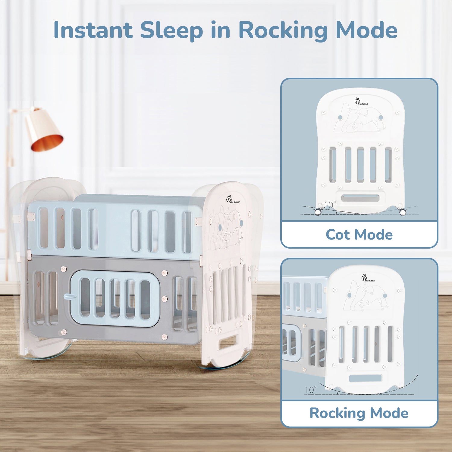 R for Rabbit Dream N Play Plus Cot