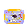 Cuddle Nest Kids Astronaut Printed 3 - Compartment Bento Lunch Box - S.S. Utensils Lunch Box_Astronaut_24*18*7