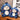 CuddleNest 30 cm Plush Teddy Bear in Blue Animal Costume with Big Ears – Soft and Huggable Stuffed Toy for Kids - Cap Bear_Blue_30*20*15