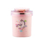 CuddleNest 530ml Stainless Steel Insulated Food Jar | Cartoon Soup Cup for Hot & Cold Meals | Kids School Tiffin | Travel Lunch Container (Pink) - Sealed Cup_7103_Pink_13*10*10