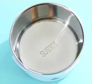 CuddleNest 530ml Stainless Steel Insulated Food Jar | Cartoon Soup Cup for Hot & Cold Meals | Kids School Tiffin | Travel Lunch Container (Yellow) - Lunch box