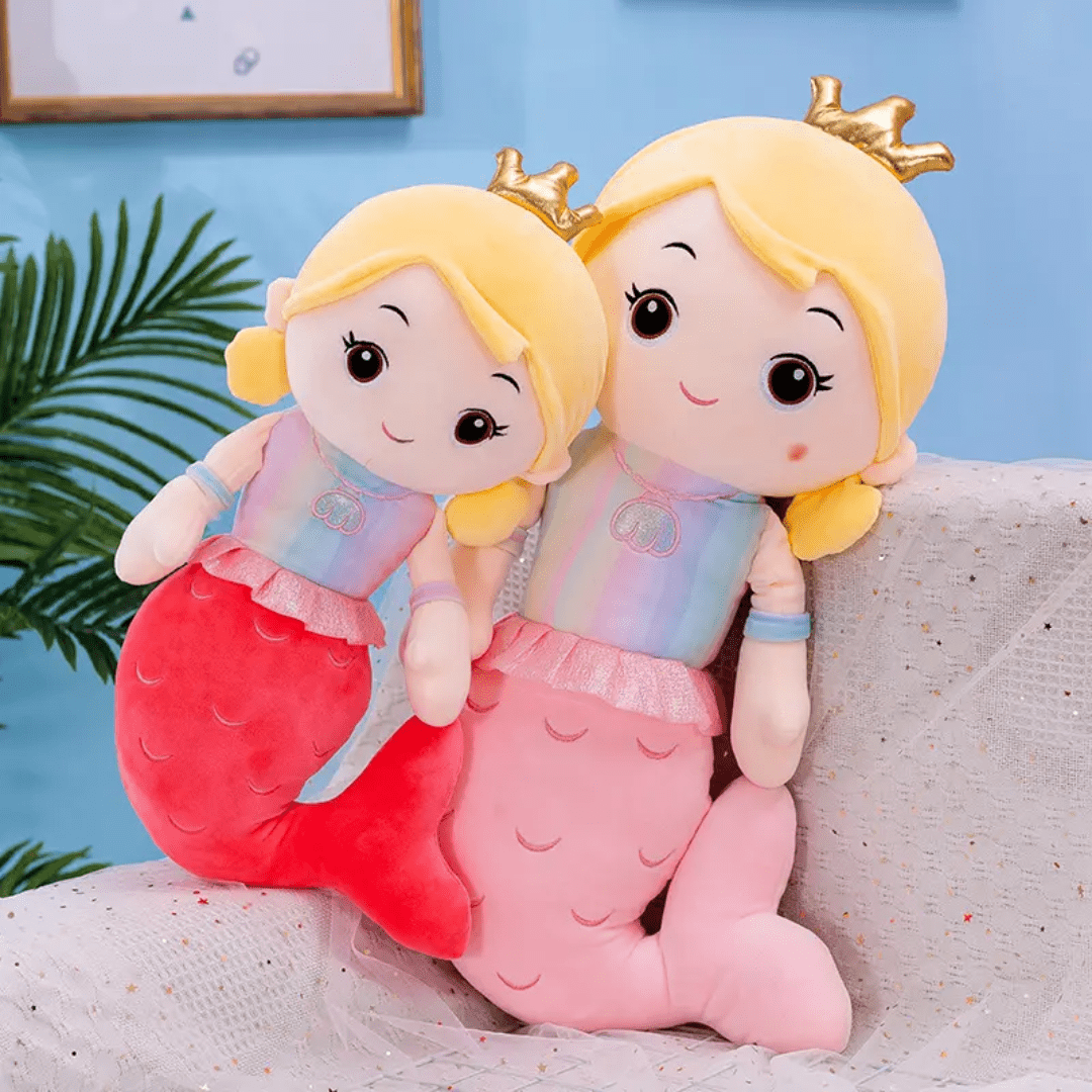CuddleNest Adorable Mermaid Doll 30 cm soft toy - Mermaid_Doll_Purple_30*15*10