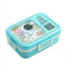 CuddleNest Blue Astronaut Bento Lunch Box for Kids – Airtight, Leakproof, Includes Spoon & Sauce Container - Lunch Box_Astronaut_Blue_23*18*8
