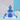 CuddleNest Cool Robot Kids’ Water Bottle – 450ml, Insulated & Travel - Friendly with Mini Toys! - Water_Bottle_Robot_Blue_21*8*8