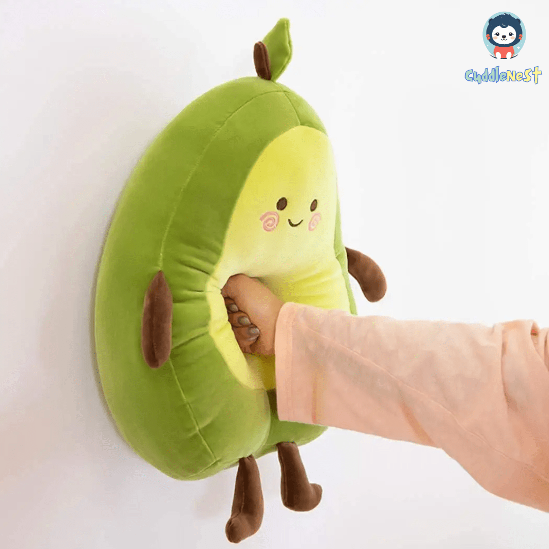 CuddleNest Cute Avocado Teddy Bear Plush Soft toy, Lovable, Huggable toy | Birthday Gifts - 40 cm - Avo_40_Green