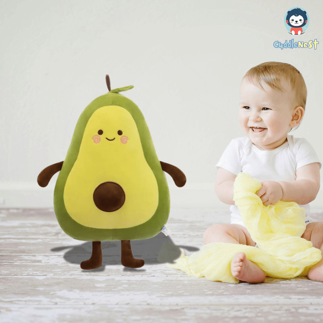 CuddleNest Cute Avocado Teddy Bear Plush Soft toy, Lovable, Huggable toy | Birthday Gifts - 40 cm - Avo_40_Green