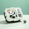 CuddleNest Cute Panda Bento Lunch Box for Kids - Lunch Box_Panda_Black_23*18*8