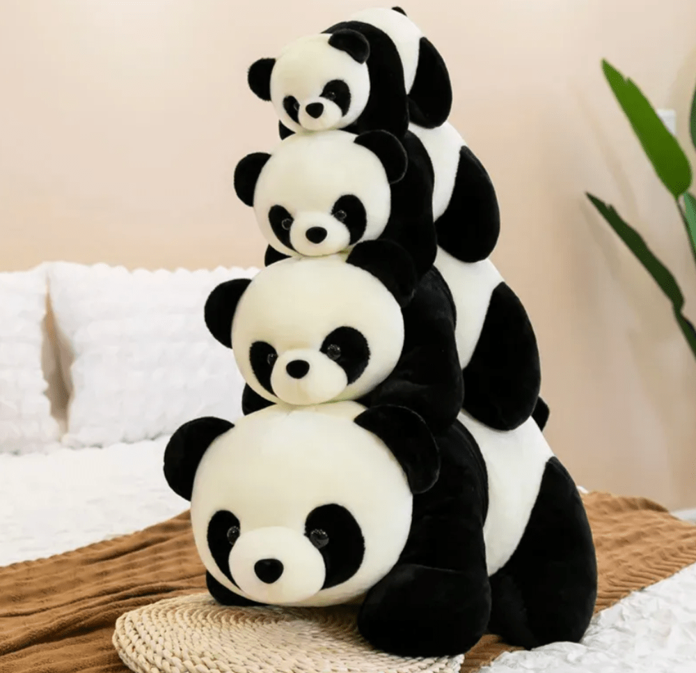 CuddleNest Cute Panda Soft Toy | Adorable Plush Soft Toy for Kids | Cute Stuffed Toy Home Decor (Lying Panda) - Lying_Panda_25*15*10