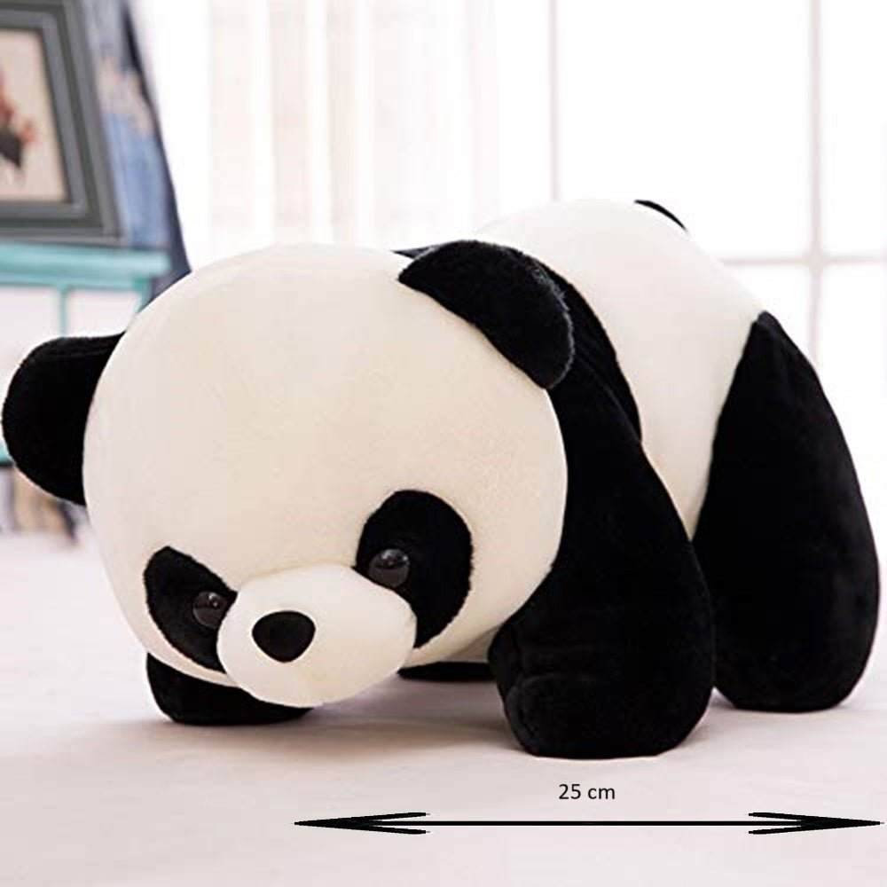CuddleNest Cute Panda Soft Toy | Adorable Plush Soft Toy for Kids | Cute Stuffed Toy Home Decor (Lying Panda) - Lying_Panda_25*15*10