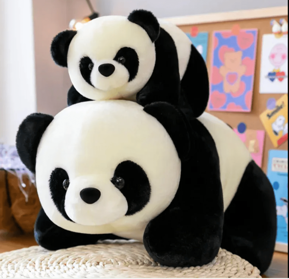 CuddleNest Cute Panda Soft Toy | Adorable Plush Soft Toy for Kids | Cute Stuffed Toy Home Decor (Lying Panda) - Lying_Panda_25*15*10