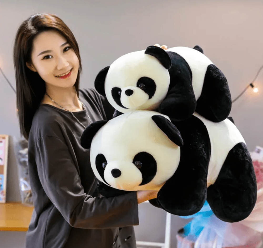 CuddleNest Cute Panda Soft Toy | Adorable Plush Soft Toy for Kids | Cute Stuffed Toy Home Decor (Lying Panda) - Lying_Panda_25*15*10